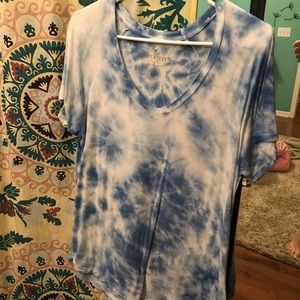 Blue tie dye soft & sexy American Eagle Tee